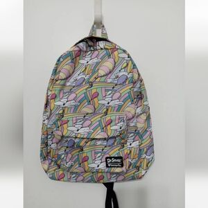 LOUNGEFLY x Dr. SEUSS "OH THE PLACES YOU WILL GO" ALL OVER PRINT BACKPACK NEW